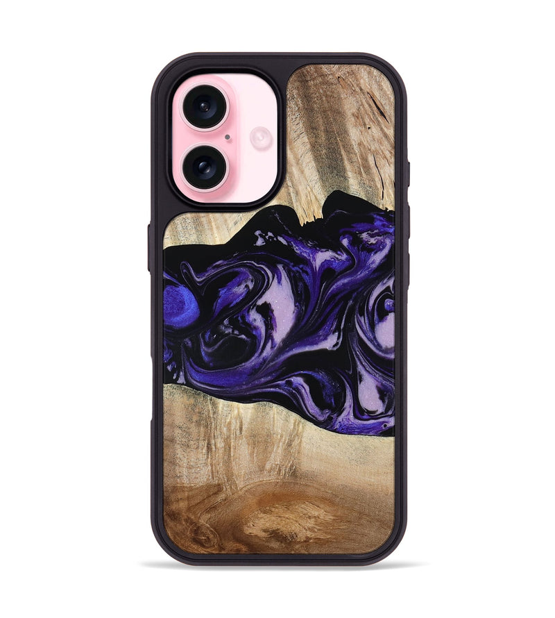 iPhone 17 Wood Phone Case - Bradyn (Purple, 780153)