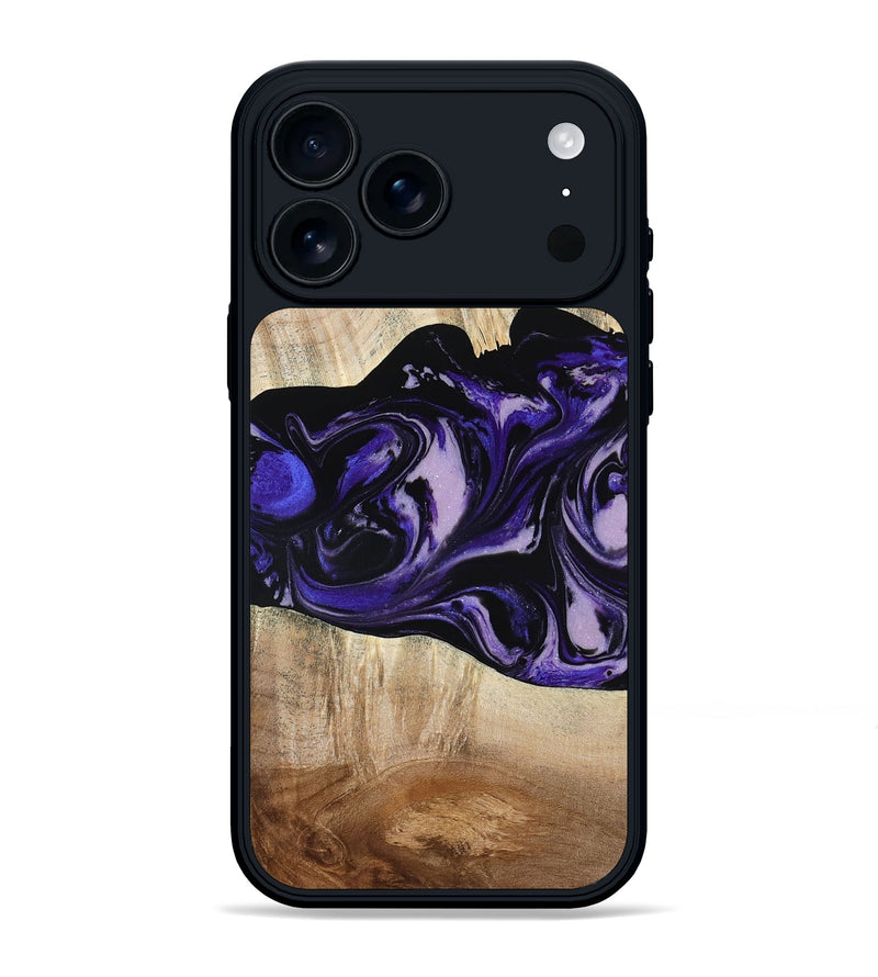 iPhone 17 Pro Max Wood Phone Case - Bradyn (Purple, 780153)