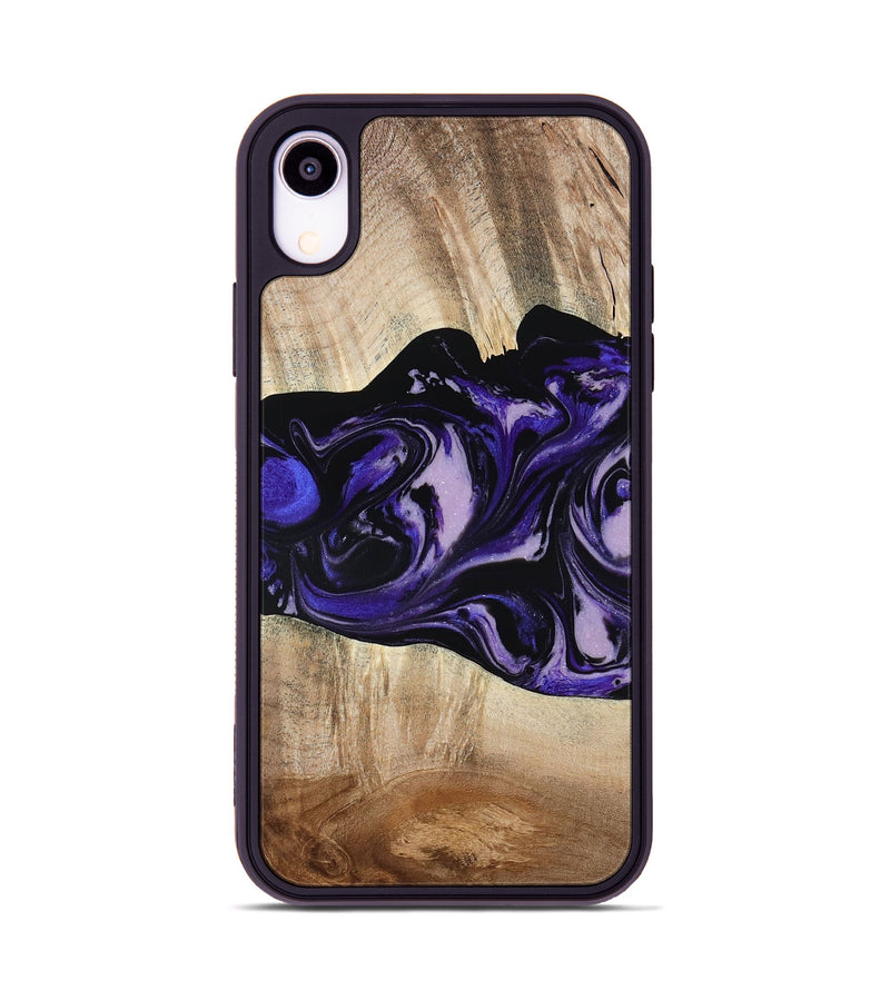 iPhone Xr Wood Phone Case - Bradyn (Purple, 780153)