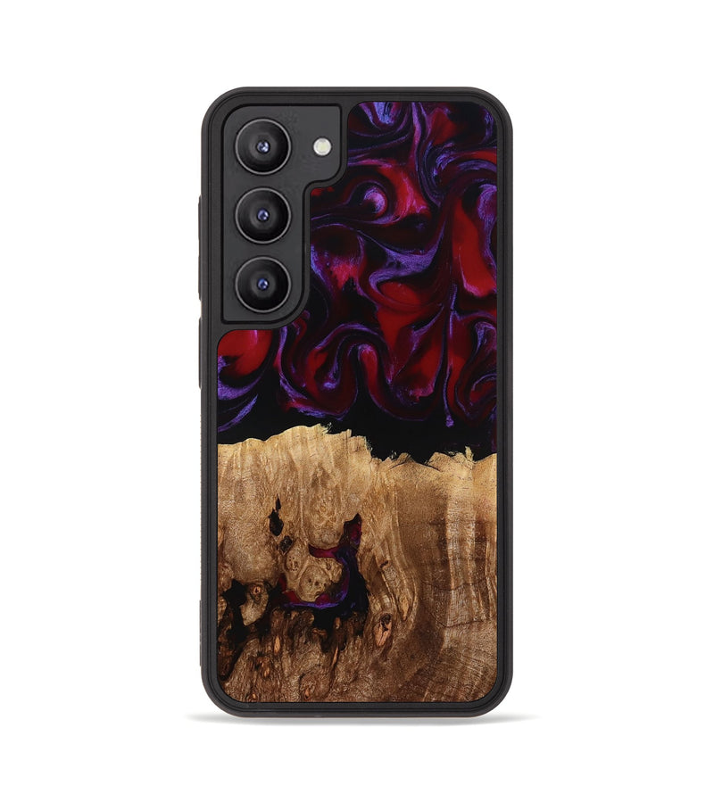 Galaxy S23 Wood Phone Case - Jacey (Red, 780162)