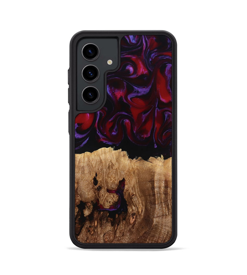 Galaxy S24 Wood Phone Case - Jacey (Red, 780162)