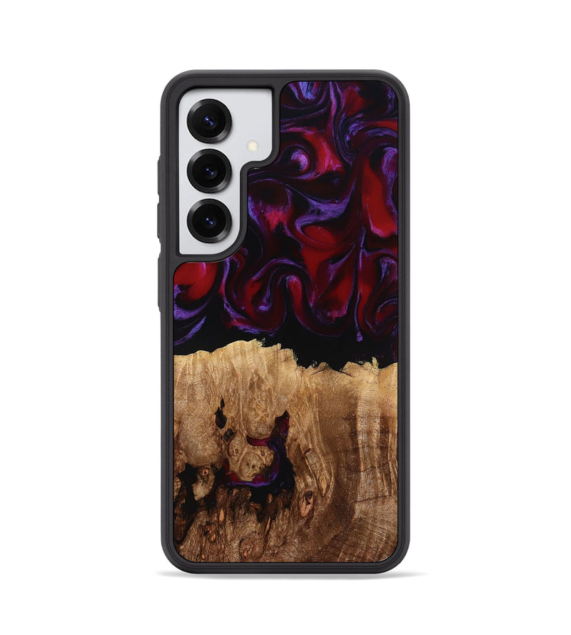 Galaxy S25 Wood Phone Case - Jacey (Red, 780162)