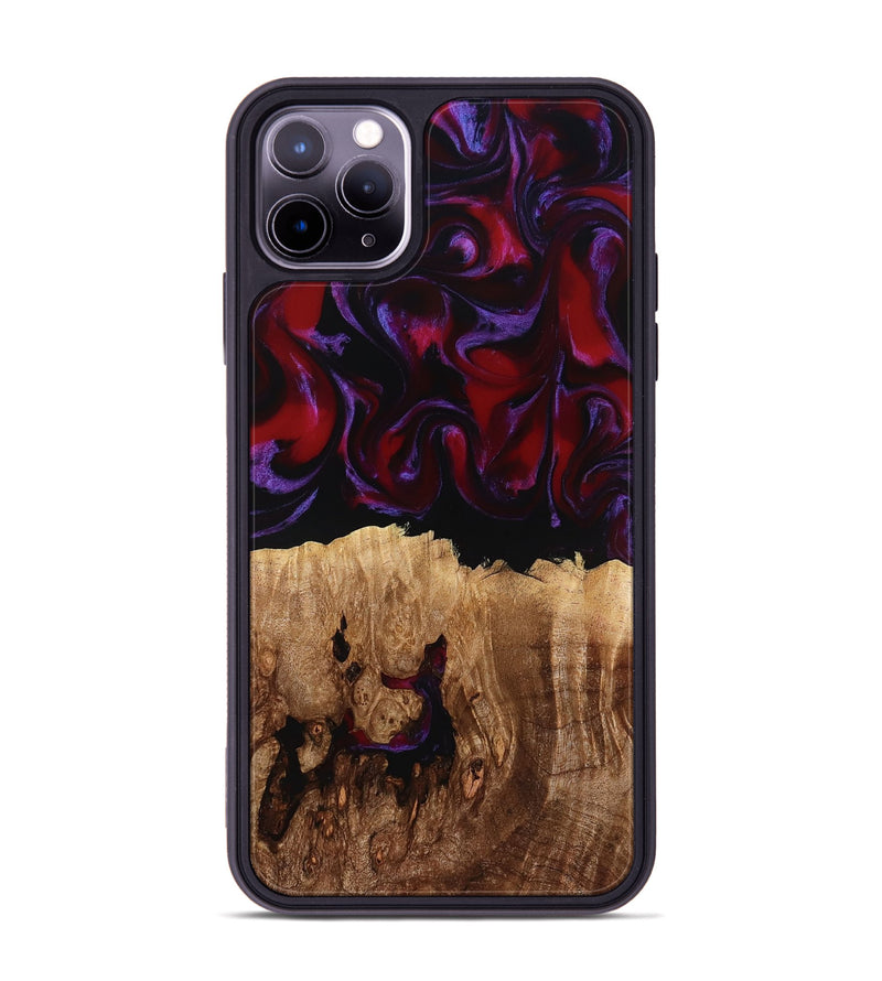 iPhone 11 Pro Max Wood Phone Case - Jacey (Red, 780162)