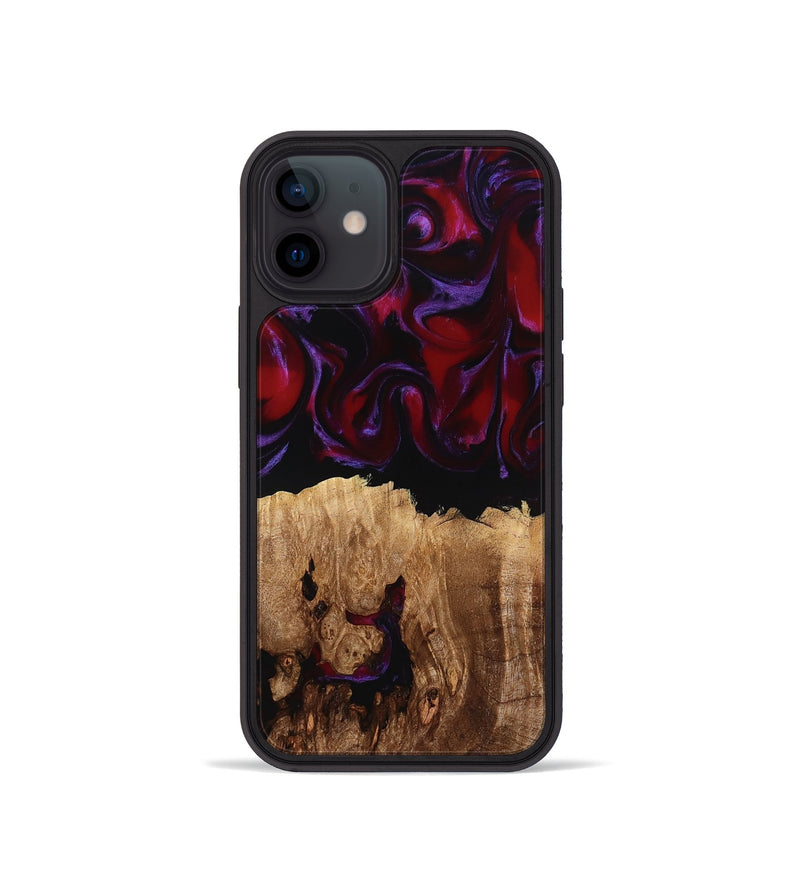 iPhone 12 mini Wood Phone Case - Jacey (Red, 780162)