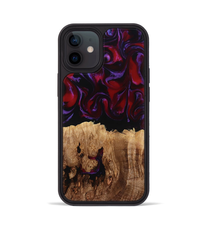 iPhone 12 Wood Phone Case - Jacey (Red, 780162)
