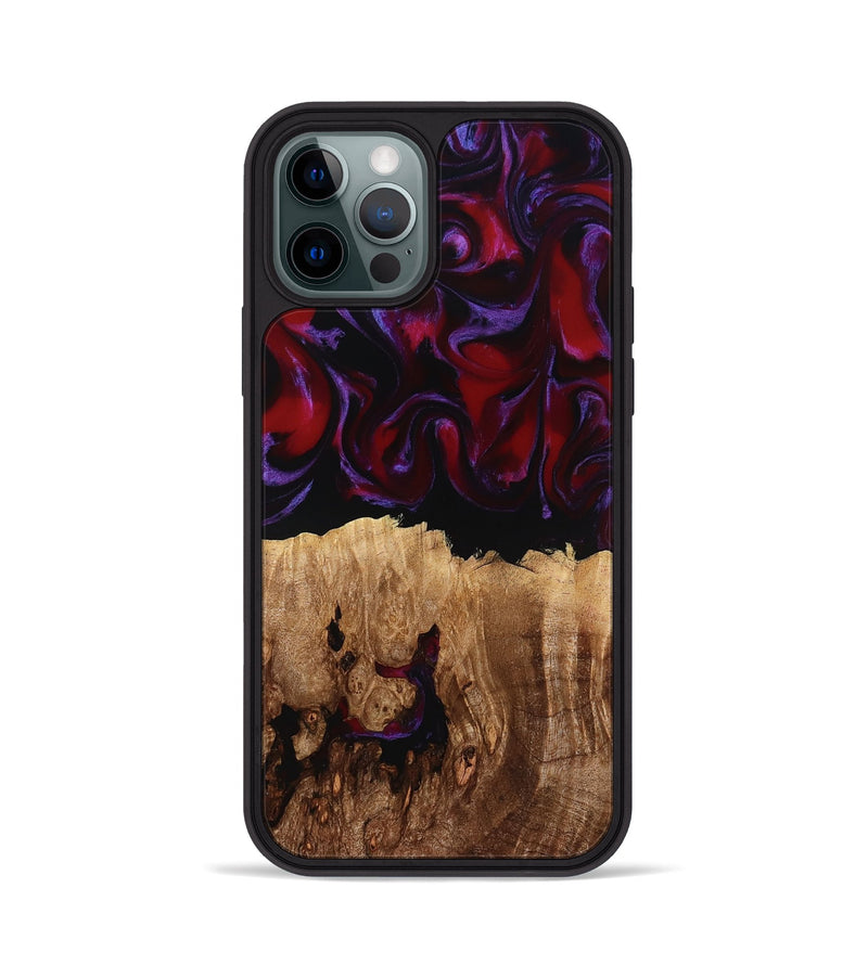 iPhone 12 Pro Wood Phone Case - Jacey (Red, 780162)