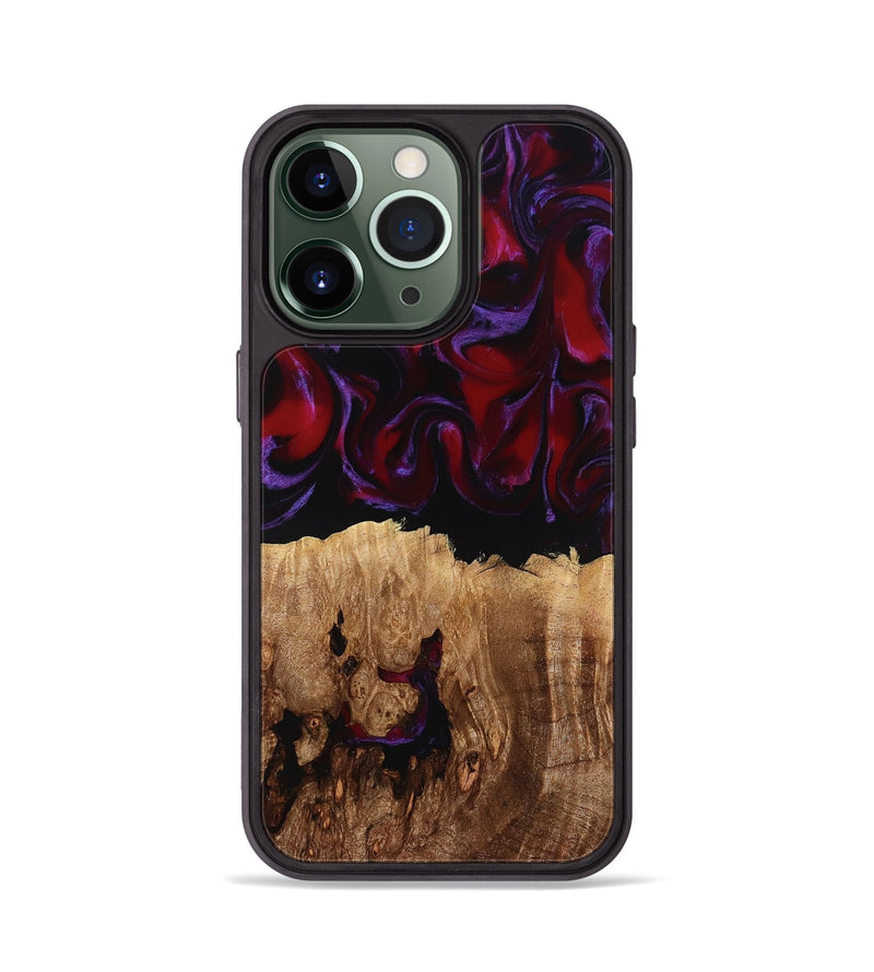 iPhone 13 Pro Wood Phone Case - Jacey (Red, 780162)