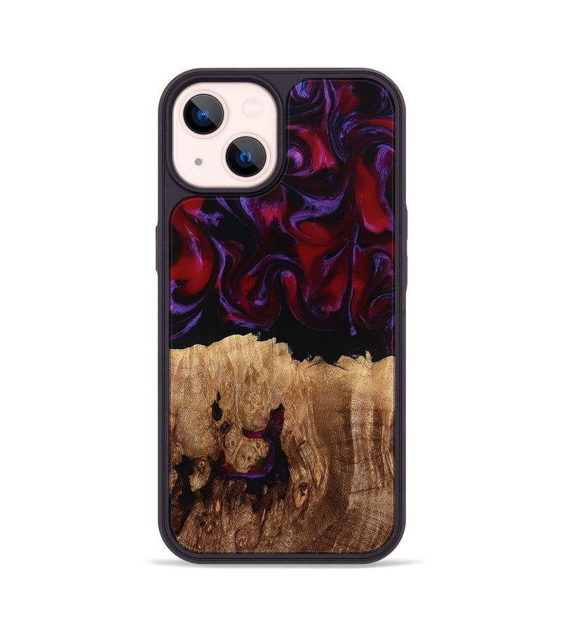 iPhone 14 Wood Phone Case - Jacey (Red, 780162)