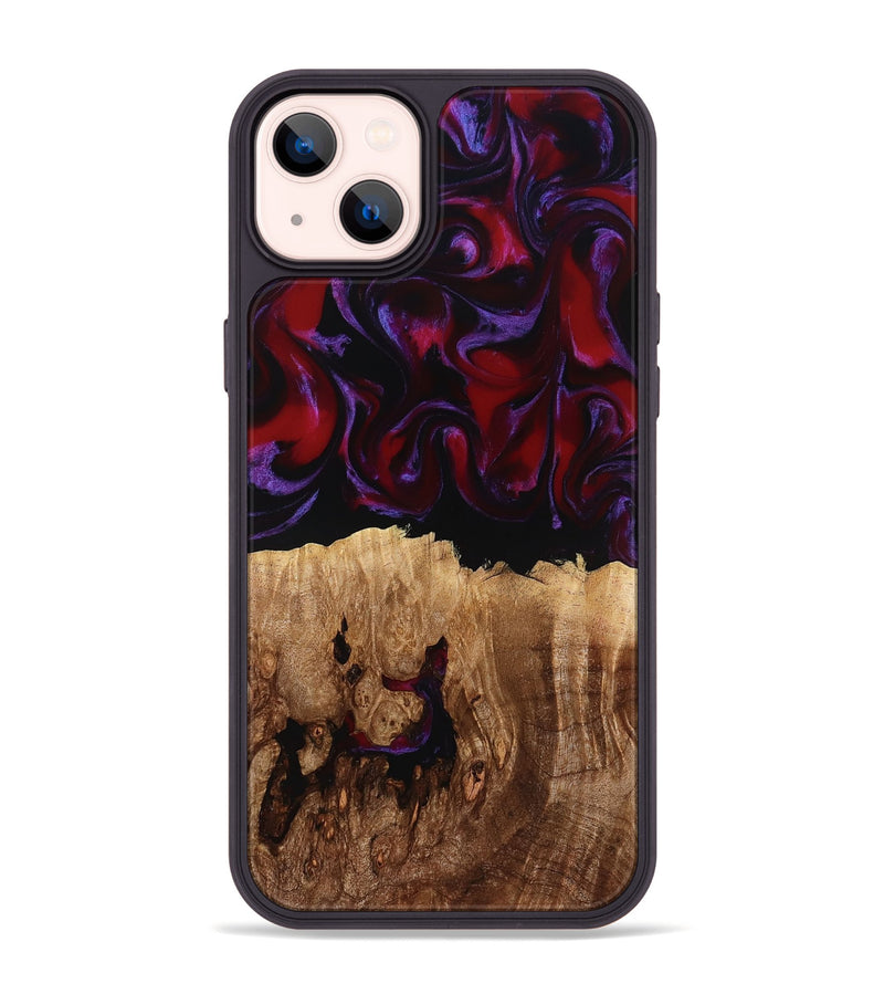 iPhone 14 Plus Wood Phone Case - Jacey (Red, 780162)