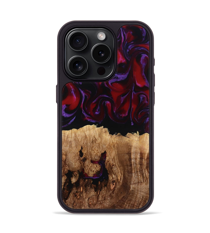 iPhone 15 Pro Wood Phone Case - Jacey (Red, 780162)