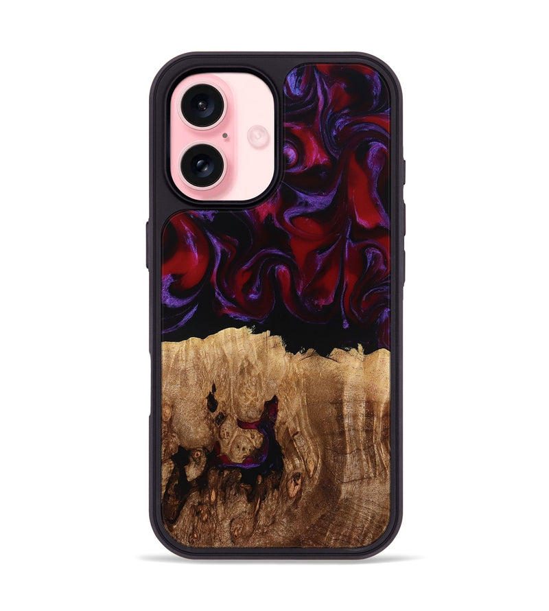 iPhone 16 Wood Phone Case - Jacey (Red, 780162)