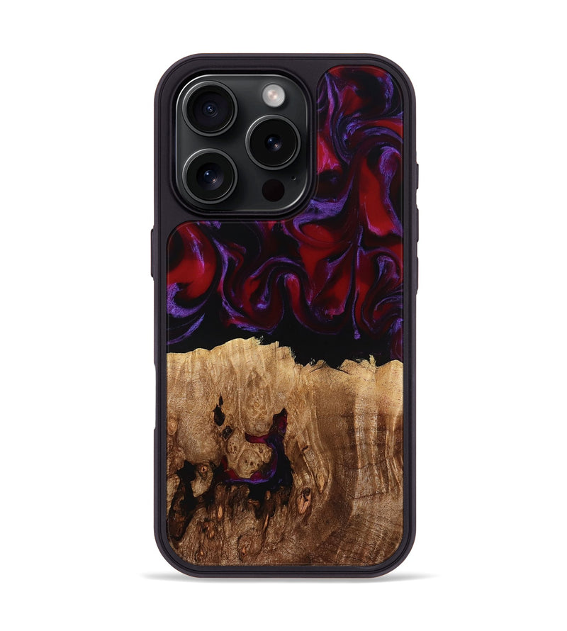 iPhone 16 Pro Wood Phone Case - Jacey (Red, 780162)