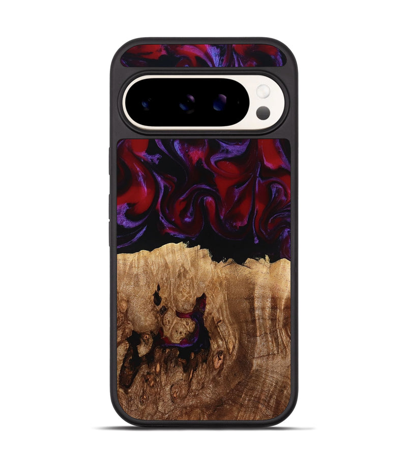 Pixel 9 Pro Wood Phone Case - Jacey (Red, 780162)