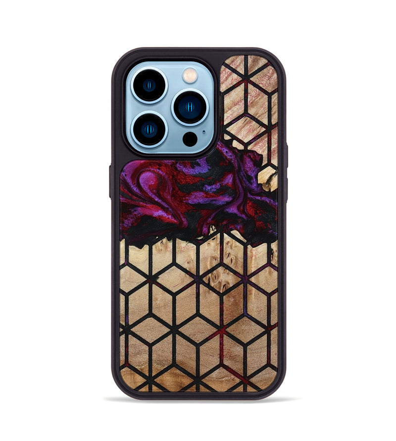 iPhone 14 Pro Wood Phone Case - Ayaan (Pattern, 780184)