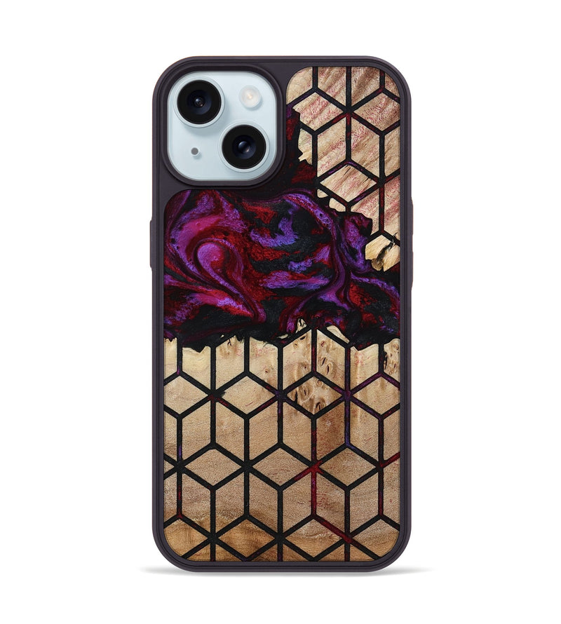 iPhone 15 Wood Phone Case - Ayaan (Pattern, 780184)