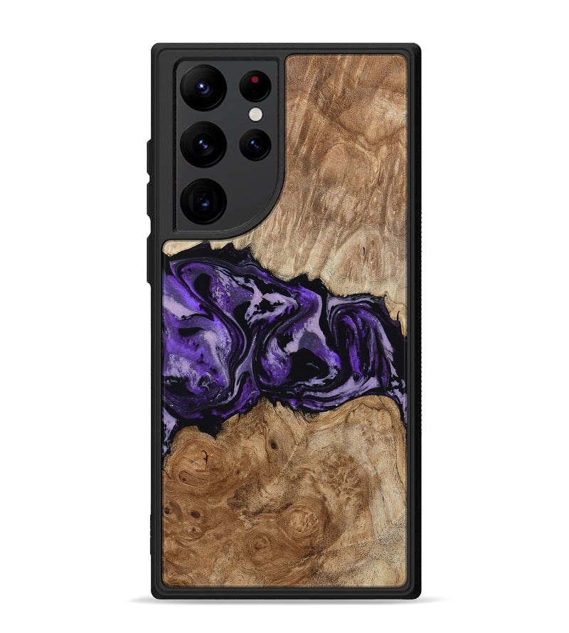 Galaxy S22 Ultra Wood Phone Case - Byron (Purple, 780234)