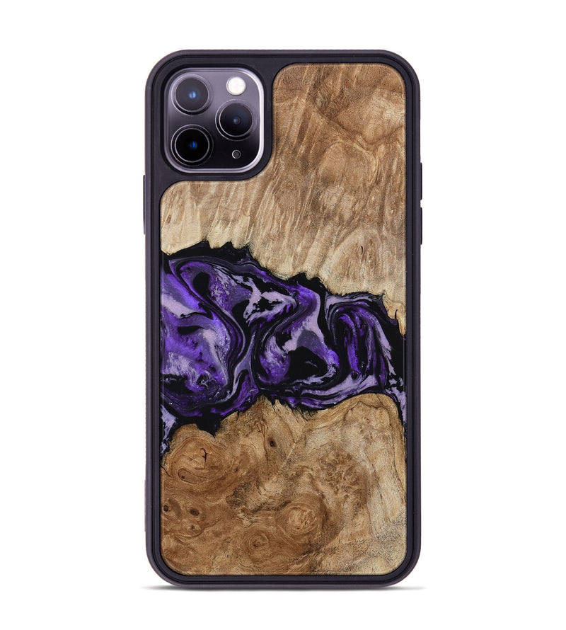 iPhone 11 Pro Max Wood Phone Case - Byron (Purple, 780234)