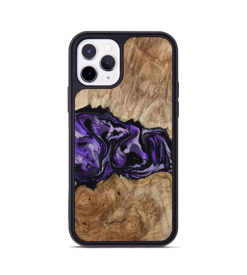 iPhone 11 Pro Wood Phone Case - Byron (Purple, 780234)