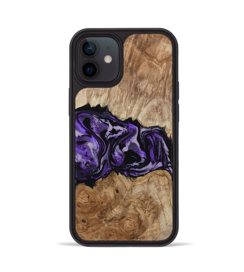 iPhone 12 Wood Phone Case - Byron (Purple, 780234)