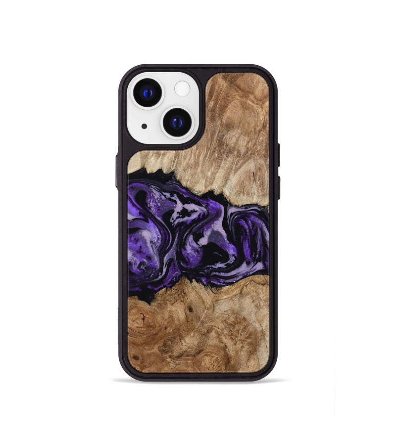 iPhone 13 mini Wood Phone Case - Byron (Purple, 780234)