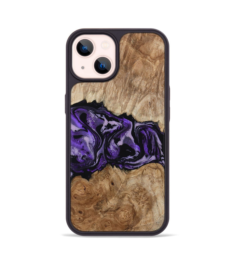 iPhone 14 Wood Phone Case - Byron (Purple, 780234)