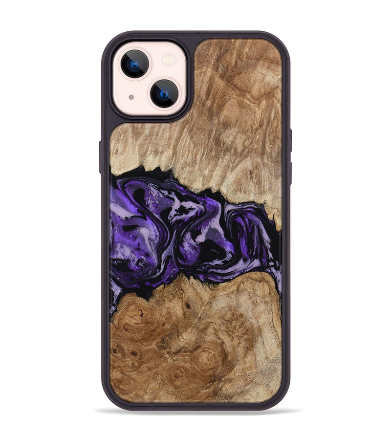 iPhone 14 Plus Wood Phone Case - Byron (Purple, 780234)