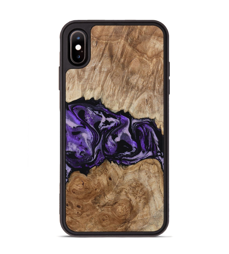 iPhone Xs Max Wood Phone Case - Byron (Purple, 780234)