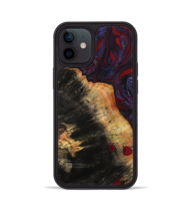 iPhone 12 Wood Phone Case - Jaret (Red, 780241)