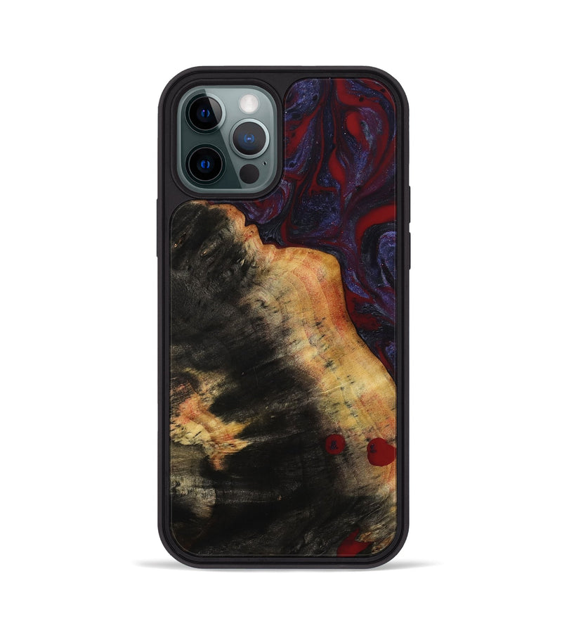 iPhone 12 Pro Wood Phone Case - Jaret (Red, 780241)