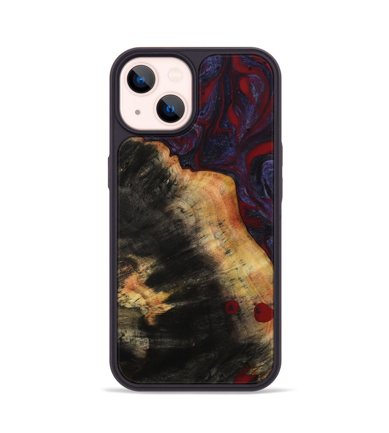 iPhone 14 Wood Phone Case - Jaret (Red, 780241)