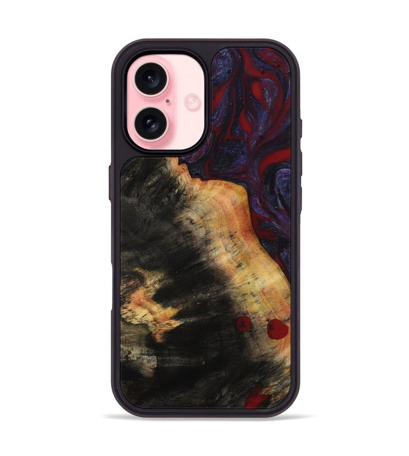 iPhone 16 Wood Phone Case - Jaret (Red, 780241)