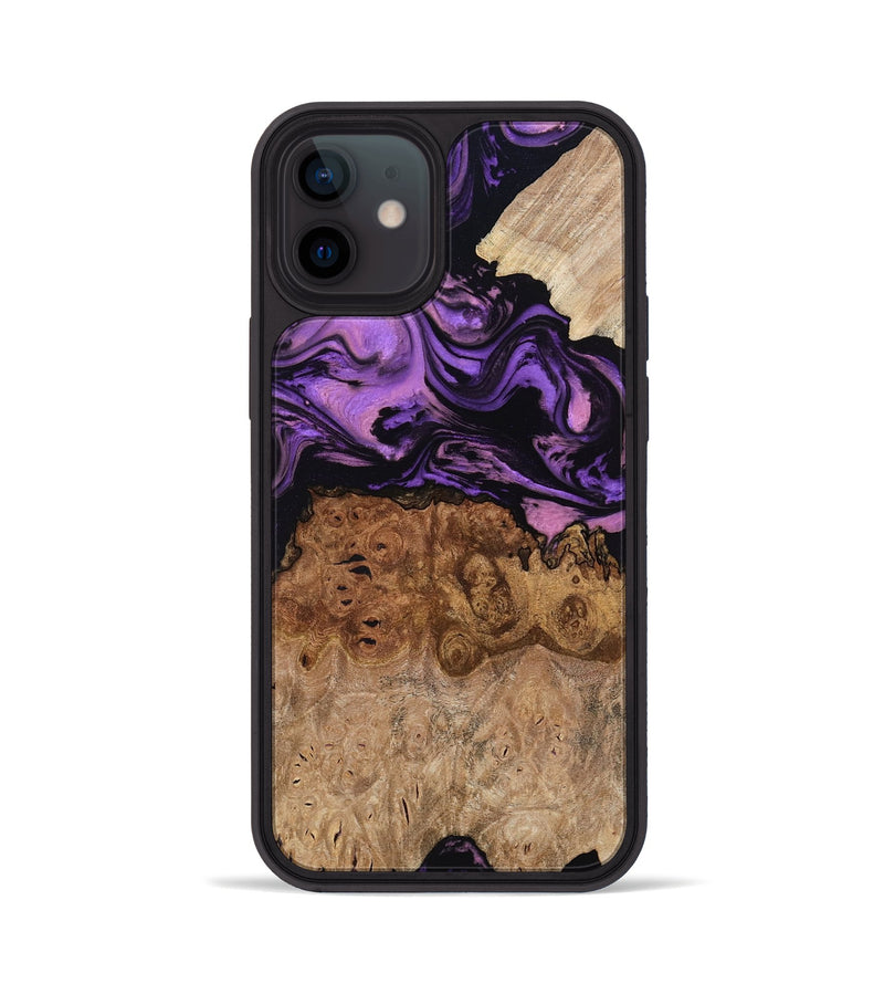 iPhone 12 Wood Phone Case - Zyaire (Purple, 780498)