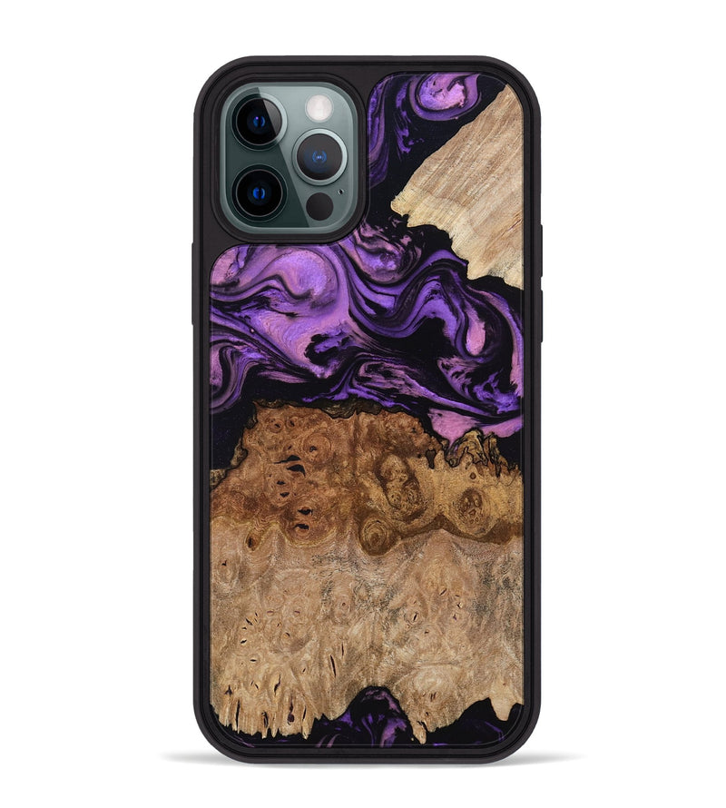 iPhone 12 Pro Max Wood Phone Case - Zyaire (Purple, 780498)