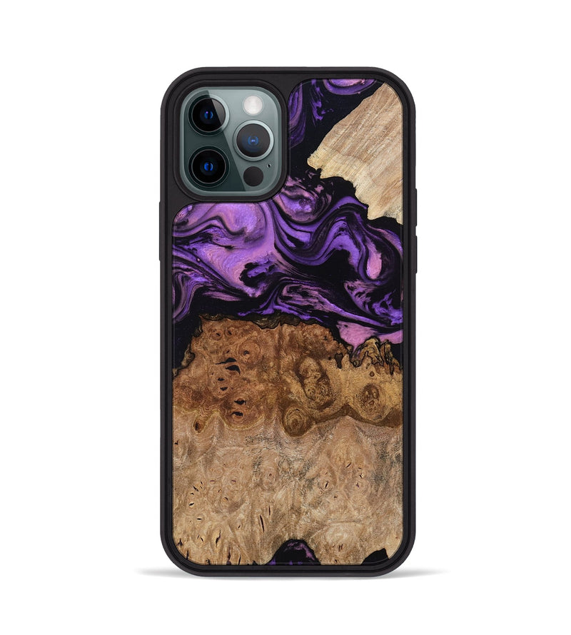 iPhone 12 Pro Wood Phone Case - Zyaire (Purple, 780498)