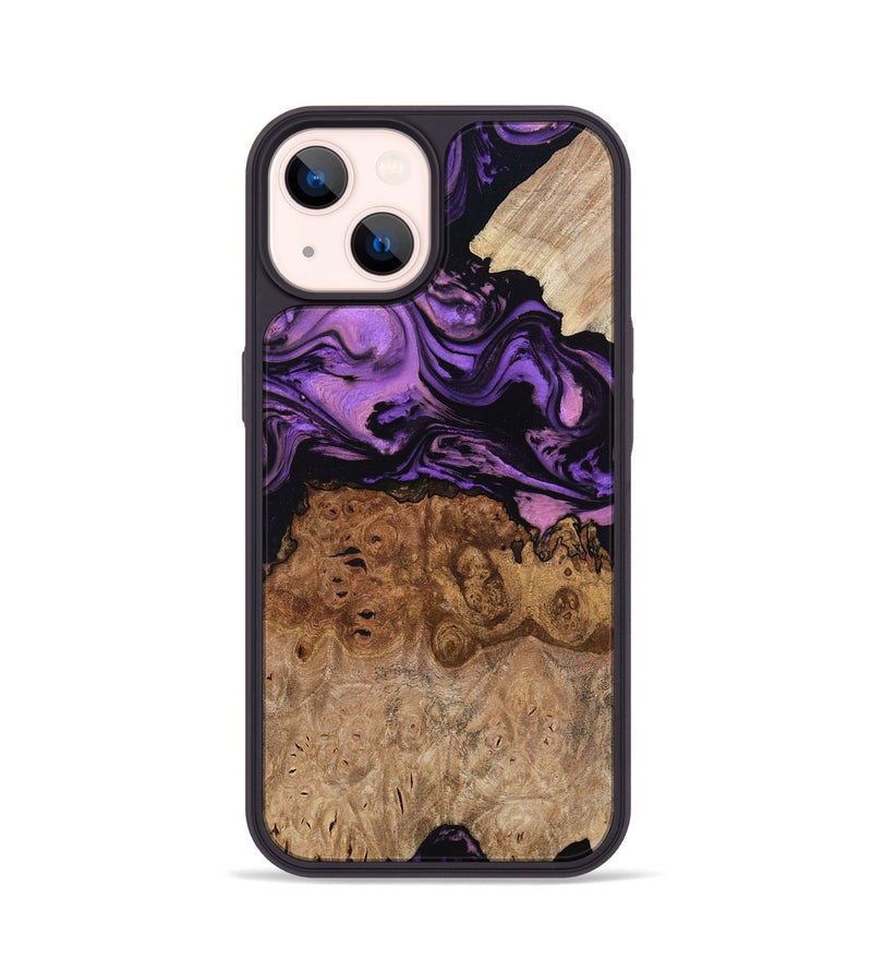 iPhone 14 Wood Phone Case - Zyaire (Purple, 780498)