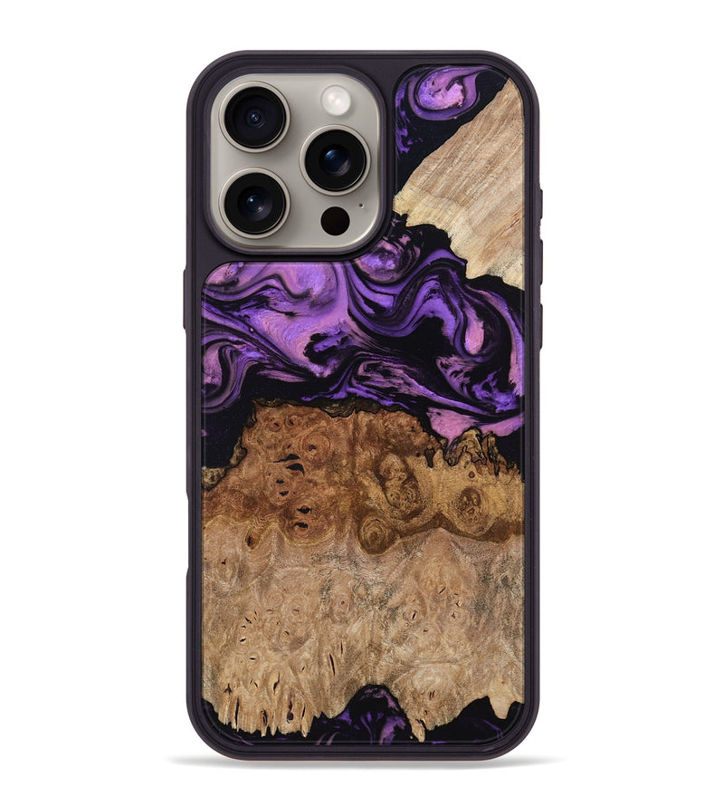 iPhone 16 Pro Max Wood Phone Case - Zyaire (Purple, 780498)