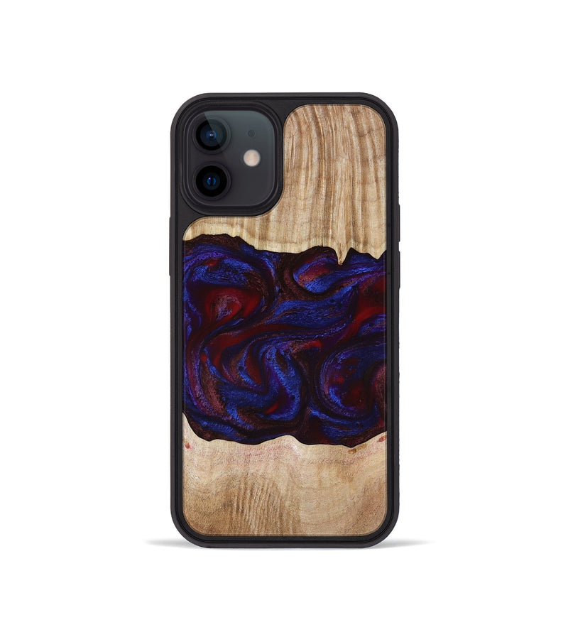 iPhone 12 mini Wood Phone Case - Trudy (Red, 780505)