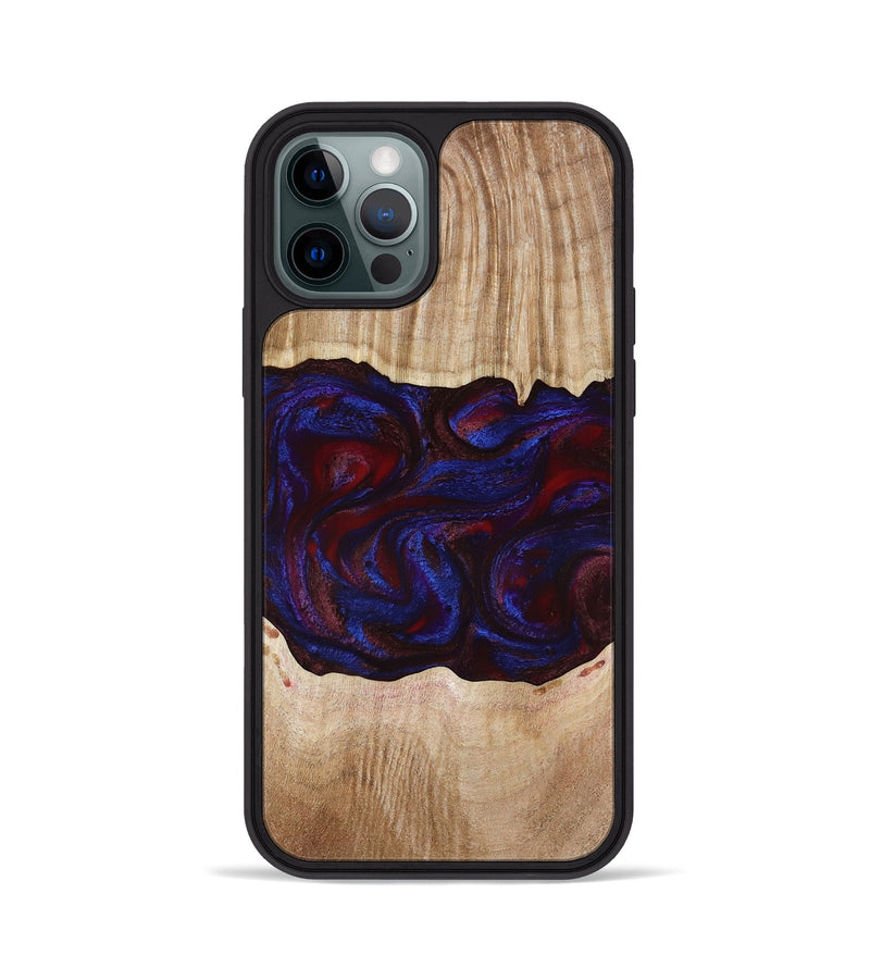 iPhone 12 Pro Wood Phone Case - Trudy (Red, 780505)