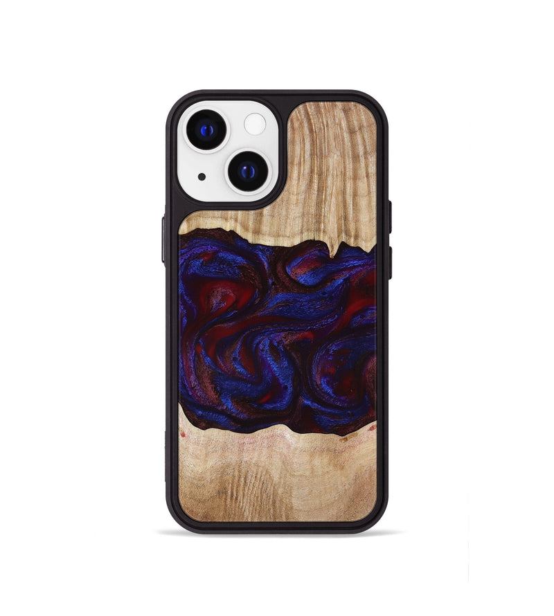 iPhone 13 mini Wood Phone Case - Trudy (Red, 780505)