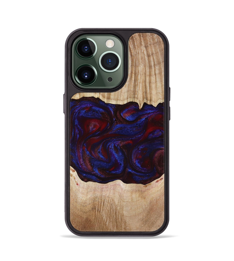 iPhone 13 Pro Wood Phone Case - Trudy (Red, 780505)