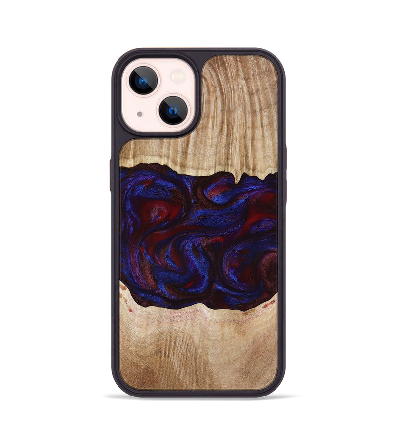 iPhone 14 Wood Phone Case - Trudy (Red, 780505)