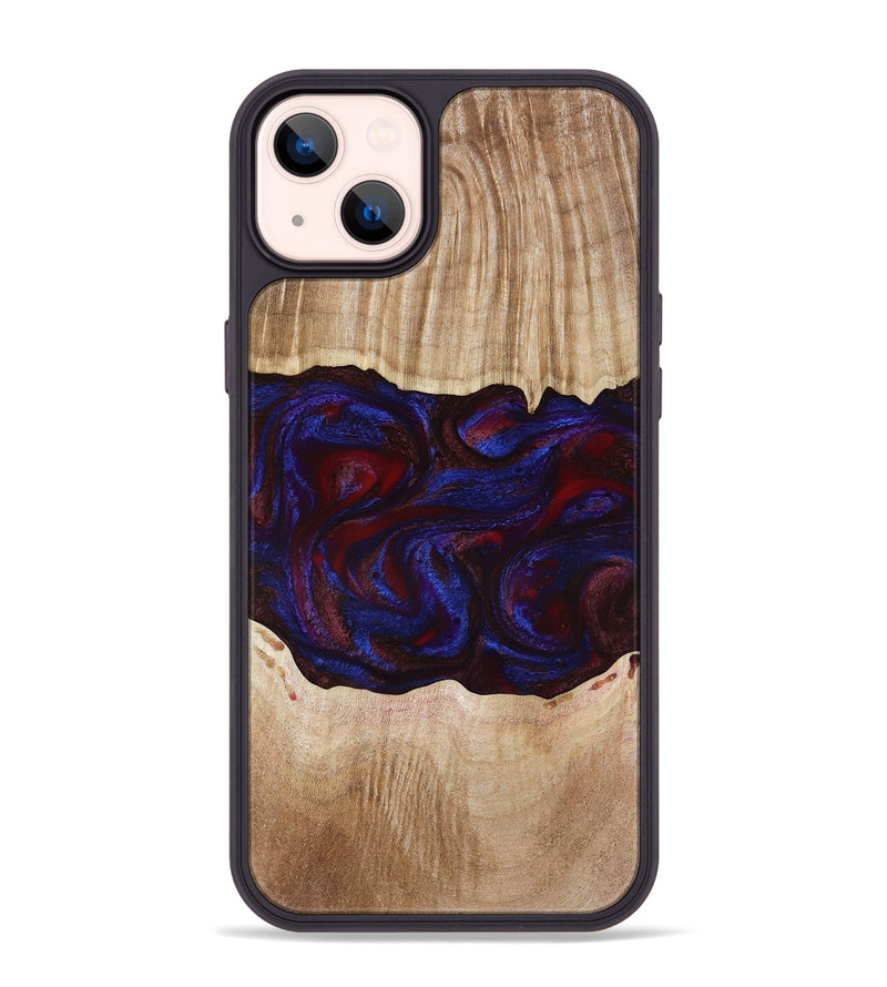 iPhone 14 Plus Wood Phone Case - Trudy (Red, 780505)