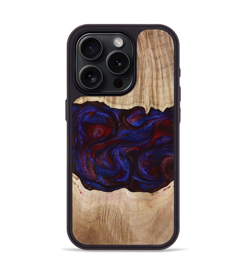 iPhone 15 Pro Wood Phone Case - Trudy (Red, 780505)