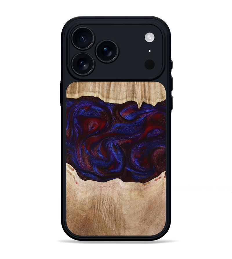 iPhone 17 Pro Max Wood Phone Case - Trudy (Red, 780505)