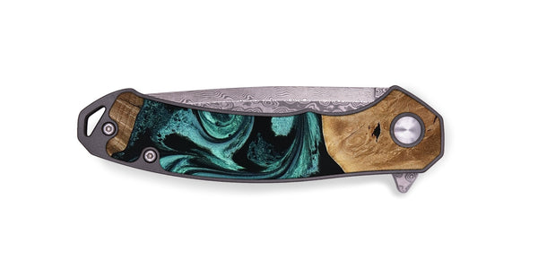 EDC Wood Pocket Knife - Dewitt (Green, 780543)