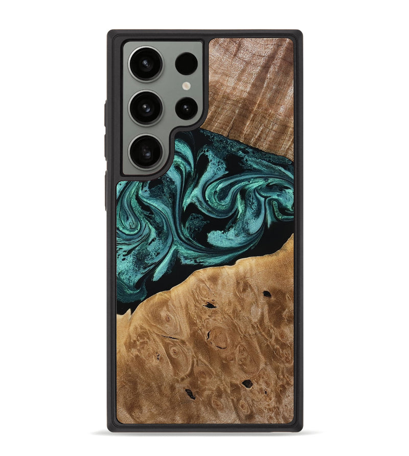 Galaxy S23 Ultra Wood Phone Case - Dewitt (Green, 780543)