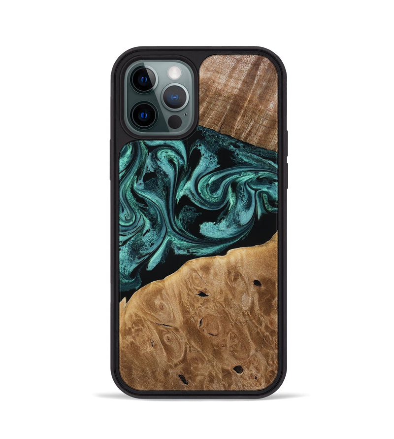 iPhone 12 Pro Wood Phone Case - Dewitt (Green, 780543)