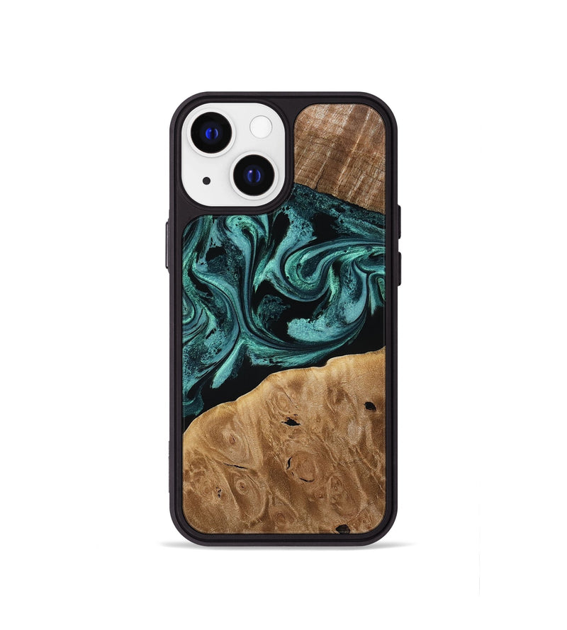 iPhone 13 mini Wood Phone Case - Dewitt (Green, 780543)