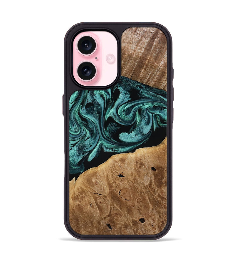 iPhone 17 Wood Phone Case - Dewitt (Green, 780543)