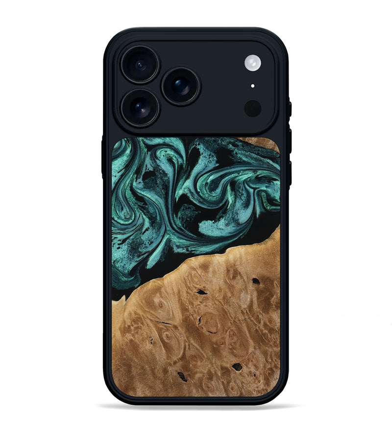 iPhone 17 Pro Max Wood Phone Case - Dewitt (Green, 780543)